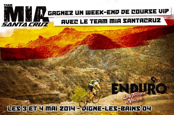 jeu concours facebook raceco team MIA santacruz alpinestars terres noires 2014