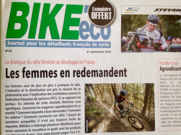 Bike eco septembre 2015 la pratique du vélo féminin se développe