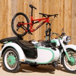 sea sucker mtb porte vélo montage sur moto side car transport vélo moto